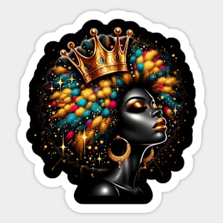 African American Black Queen African Woman Sticker